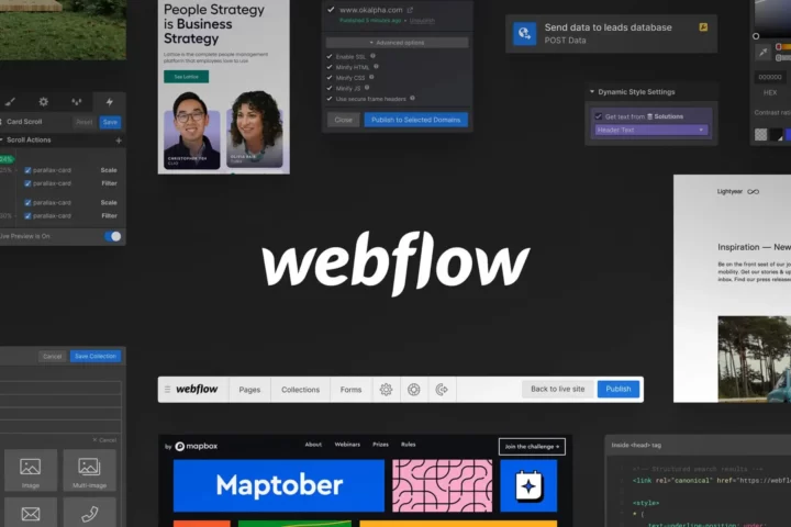 Webflow web design and development platform